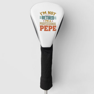 Couvre-club De Golf Retraite Professionnelle Pepe Typographie Vintage