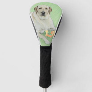 Couvre-club De Golf Retriever du Labrador jaune et balles de tennis Pe