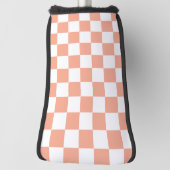 Couvre-club De Golf Retro Checkerboard (Tourné à 90°)