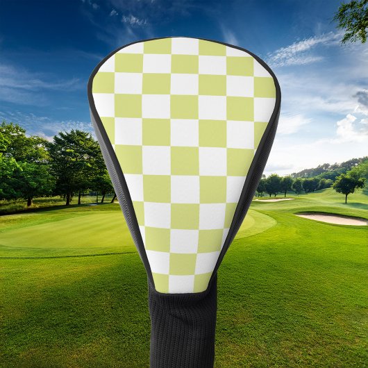 Couvre-club De Golf Retro Checkerboard
