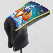 Couvre-club De Golf Retro, fusée spatiale (Devant 3/4)