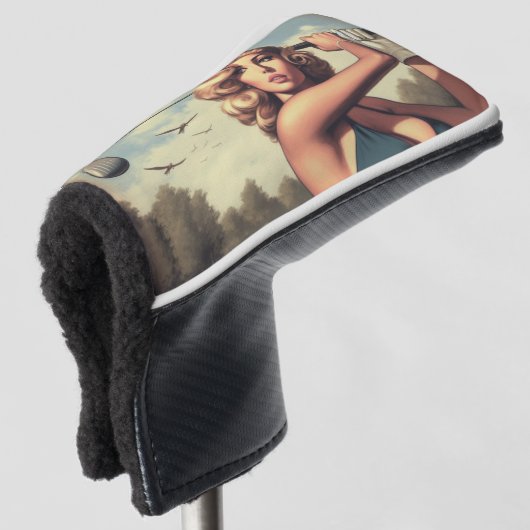 Couvre-club De Golf Retro Golf Girl (Devant 3/4)