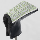 Couvre-club De Golf Retro Green Trellis Golf Head Coque (Devant 3/4)