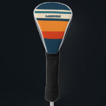 Couvre-club De Golf Rétro personnalisé<br><div class="desc">Élevez votre jeu de golf avec notre couverture Retro Personnalisé Golf Head,  un accessoire unique qui combine le charme vintage avec la personnalisation moderne. Doté d'un nom ou d'initiales personnalisables et d'une palette de couleurs rétro intemporelle.</div>
