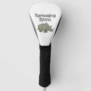 Couvre-club De Golf Rhinocéros de saccage de PIÈCE EN T