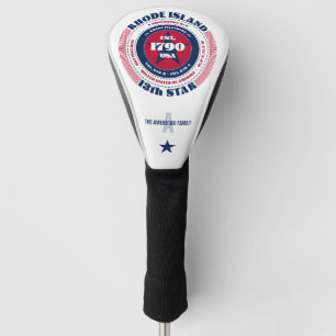 Couvre-club De Golf Rhode Island State Circle Custom Golf Head Cover