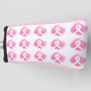 Couvre-club De Golf Ribbon de sensibilisation au cancer du sein Aquare