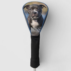 Couvre-club De Golf Robuste Puppy S'Éclatant Dans La Mer,