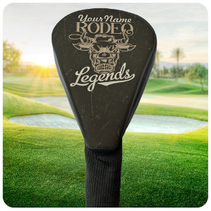 Couvre-club De Golf Rodéo personnalisé Old West Steer Roping Légendes