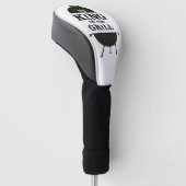 Couvre-club De Golf Roi Du Grill, Couronne Verte Noire (Incliné)