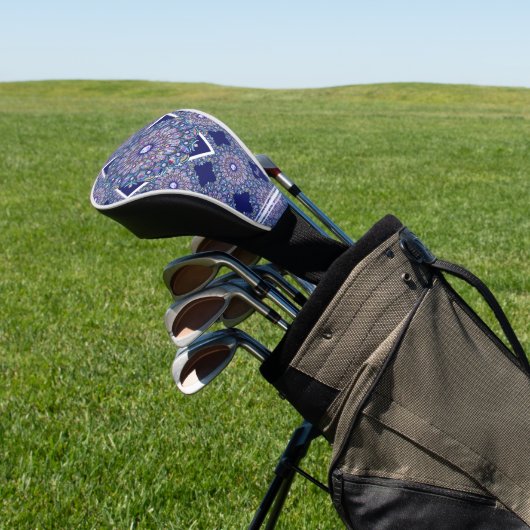 Couvre-club De Golf Rosace bleue (In Situ)