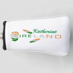 Couvre-club De Golf Rose du drapeau irlandais personnalisé