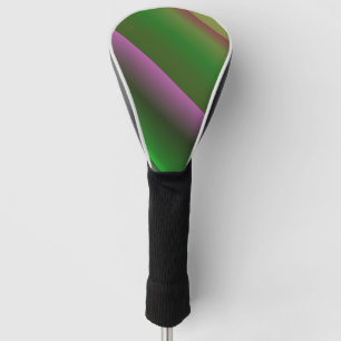 Couvre-club De Golf Rose Et Vert Gradient Amusant