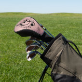 Couvre-club De Golf Rose Gold Climactic Clé de Sol Monogramme Initiale (In Situ)