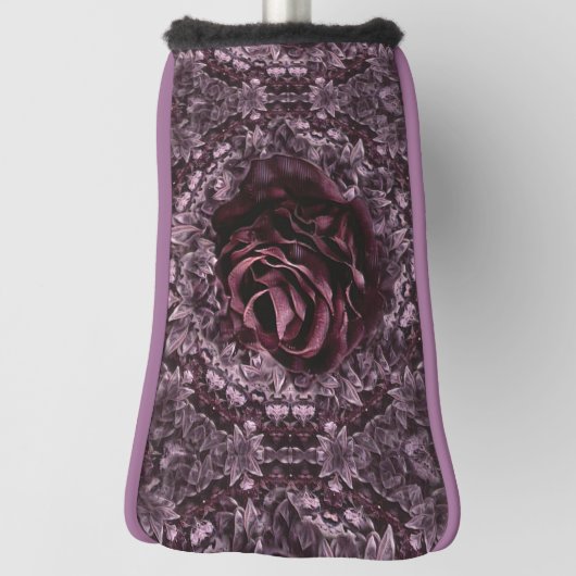 Couvre-club De Golf Rose Mandala (Tourné à 90°)