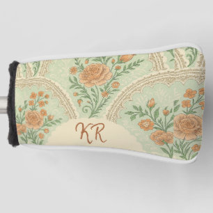 Couvre-club De Golf Rose Menthe Romantique Victorien Personnalisé