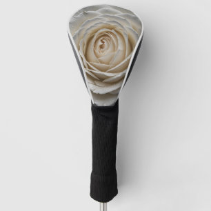 Couvre-club De Golf Rose mouillé blanc gros plan