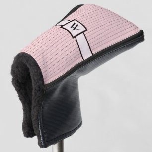 Couvre-club De Golf Rosée avec couvercle à mâchoires noirs
