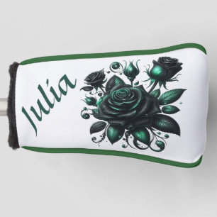 Couvre-club De Golf Roses Emerald Green