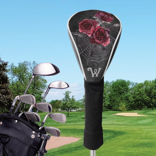 Couvre-club De Golf Roses floraux gothiques
