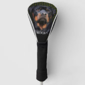 Couvre-club De Golf Rottweiler Jaune (Devant)