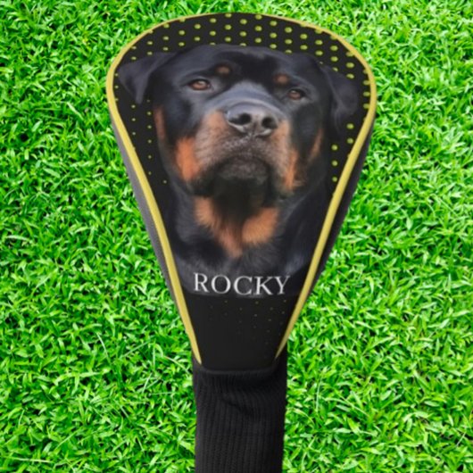 Couvre-club De Golf Rottweiler Jaune