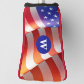 Couvre-club De Golf Rouge Blanc Bleu Patriotique Golf Putter Head Cove (Tourné à 90°)