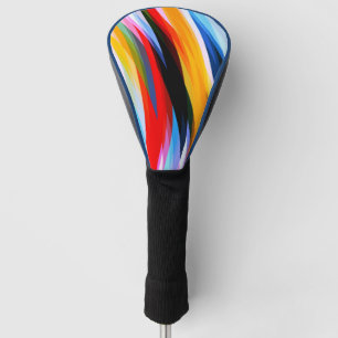Couvre-club De Golf Rouge bleu jaune noir