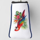 Couvre-club De Golf Rouge macaw tropical floral (Tourné à 90°)