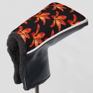 Couvre-club De Golf Rouge Orange Asiatique Lily Gran Paradiso