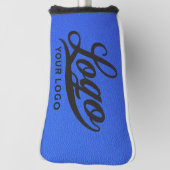 Couvre-club De Golf Royal Blue Leather Company Logo Business Club (Tourné à 90°)