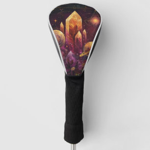 Couvre-club De Golf Royaume de cristal d'améthyste de fantaisie