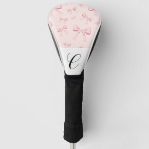 Couvre-club De Golf Rubans roses mignon cottage chic coquette