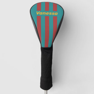 Couvre-club De Golf Ruby Reef Pin Stripes avec nom