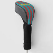 Couvre-club De Golf Ruby Reef Pin Stripes avec nom (Incliné)