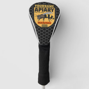 Couvre-club De Golf Ruche apicole personnalisée NOM de l'apière de l'e