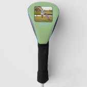 Couvre-club De Golf Sage Green Personalized Photo Custom  (Devant)