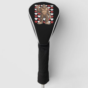 Couvre-club De Golf Saint-Valentin Bigfoot Cœurs Drôles d'amour Sasqua