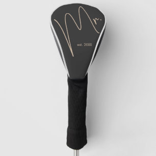 Couvre-club De Golf Salle moderne Beige + noir