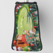 Couvre-club De Golf Santa is golfing Hawaii Shirt (Tourné à 90°)