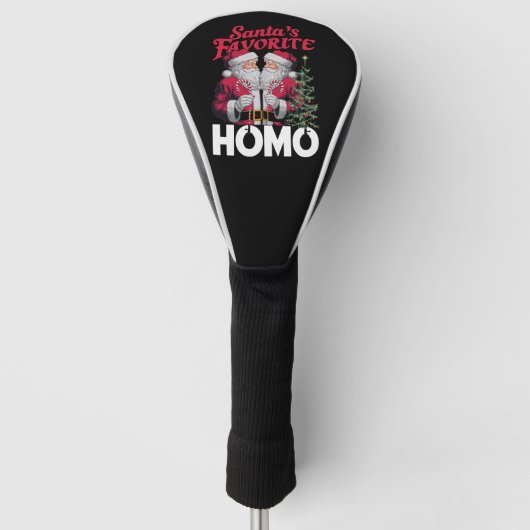 Couvre-club De Golf Santas Favori Homo Gay Christmas LGBTQ Pride (Devant)