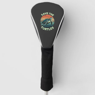 Couvre-club De Golf Sauver Les Tortues Animal Tortue Amateur D'animaux