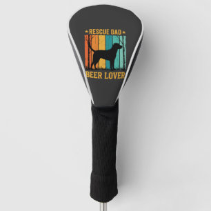 Couvre-club De Golf Sauver Papa Amateur de Bière Chien Vintage