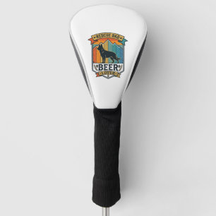 Couvre-club De Golf Sauver Papa Amateur de Bière Chien Vintage Sunset_