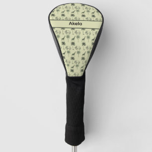 Couvre-club De Golf Savanna Motif africain, coutume
