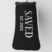 Couvre-club De Golf Saved Est Established Christian Golfer Putter (Tourné à 90°)