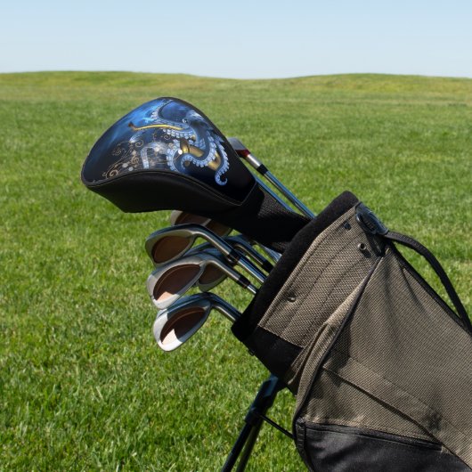 Couvre-club De Golf Saxophone de musique avec poulpe (In Situ)