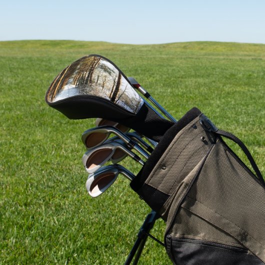 Couvre-club De Golf Scène de neige de la forêt dccna (In Situ)