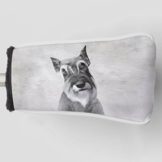 Couvre-club De Golf Schnauzer (Giant) Peinture - Chien Art (Devant)