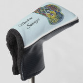 Couvre-club De Golf Schnauzer miniature avec Heart Pop Art (Devant 3/4)